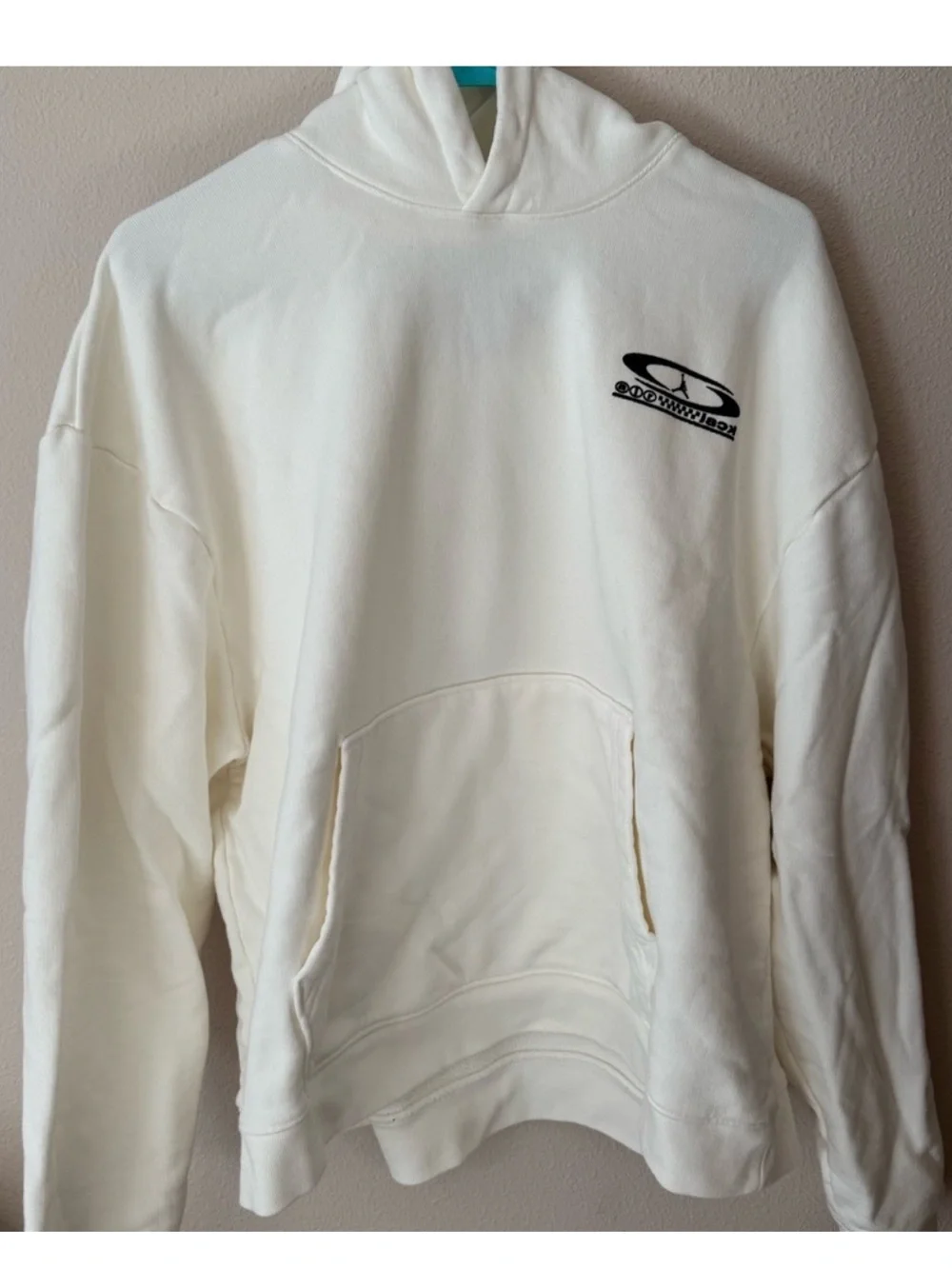 Jordan Cactus Jack Cream Hoodie with Small Black Logo